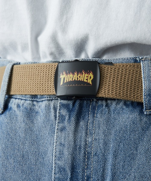 THRASHER(スラッシャー)の「【THRASHER】ロゴプリント デザインベルト THR-016(ベルト・メンズ・グレー/ネイビー/ベージュ/レッド/カーキ/オフホワイト/ブラック/ホワイト/イエロー・FREE)」の15枚目の写真