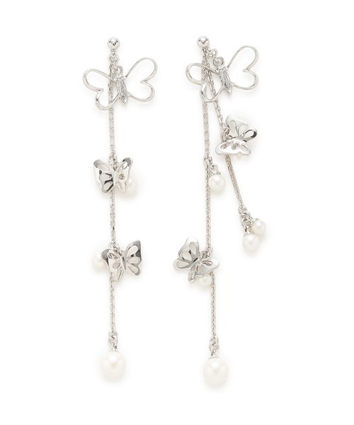 FURFUR（ファーファー）の「バタフライモチーフマルチウェイピアス（ピアス（両耳用）・レディース・シルバー/ゴールド・FREE）」の2枚目の写真