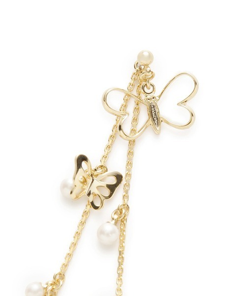 FURFUR（ファーファー）の「バタフライモチーフマルチウェイピアス（ピアス（両耳用）・レディース・シルバー/ゴールド・FREE）」の14枚目の写真