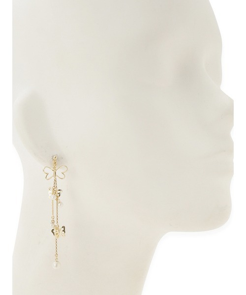 FURFUR（ファーファー）の「バタフライモチーフマルチウェイピアス（ピアス（両耳用）・レディース・シルバー/ゴールド・FREE）」の17枚目の写真