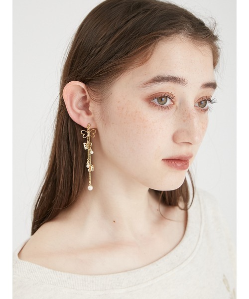 FURFUR（ファーファー）の「バタフライモチーフマルチウェイピアス（ピアス（両耳用）・レディース・シルバー/ゴールド・FREE）」の11枚目の写真