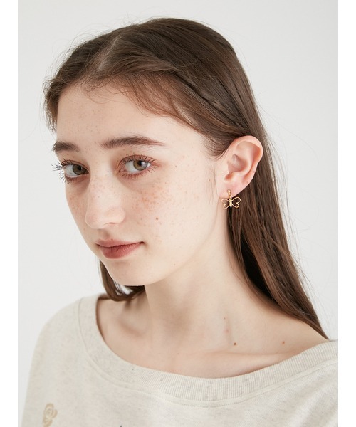 FURFUR（ファーファー）の「バタフライモチーフマルチウェイピアス（ピアス（両耳用）・レディース・シルバー/ゴールド・FREE）」の12枚目の写真