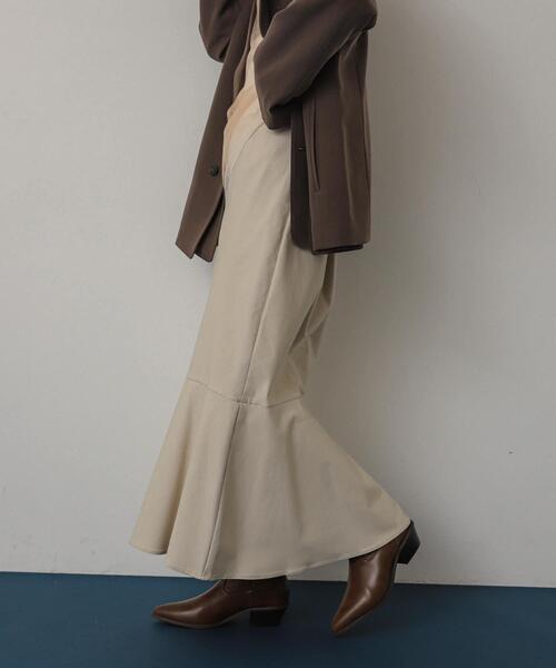 SENSE OF PLACE by URBAN RESEARCH（センスオブプレイスバイアーバンリサーチ）の「ストレッチハイウエストマーメイドスカート（スカート・レディース・モカ/ライトベージュ/ブラック・LARGE/MEDIUM/X-SMALL/SMALL/TALL）」の3枚目の写真
