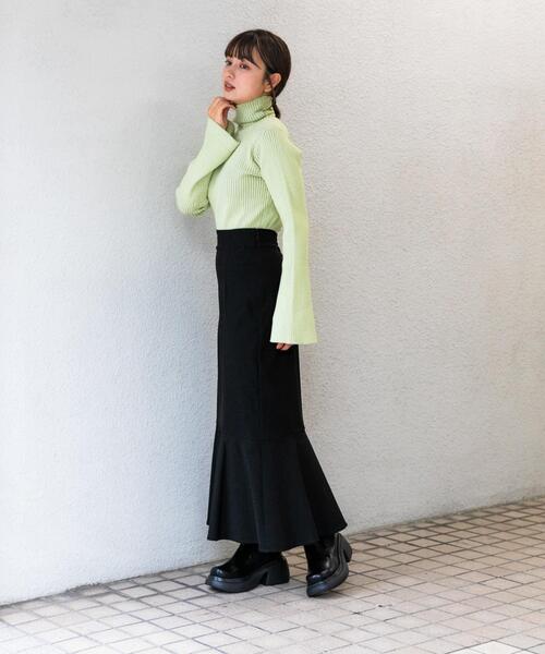 SENSE OF PLACE by URBAN RESEARCH（センスオブプレイスバイアーバンリサーチ）の「ストレッチハイウエストマーメイドスカート（スカート・レディース・モカ/ライトベージュ/ブラック・LARGE/MEDIUM/X-SMALL/SMALL/TALL）」の6枚目の写真