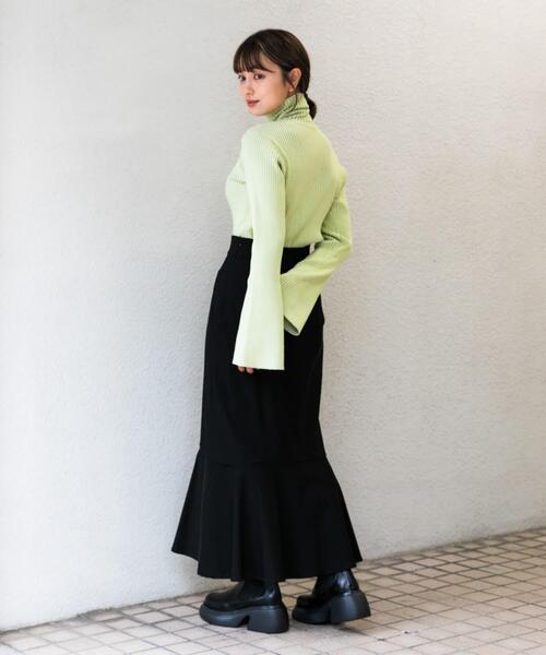 SENSE OF PLACE by URBAN RESEARCH（センスオブプレイスバイアーバンリサーチ）の「ストレッチハイウエストマーメイドスカート（スカート・レディース・モカ/ライトベージュ/ブラック・LARGE/MEDIUM/X-SMALL/SMALL/TALL）」の7枚目の写真