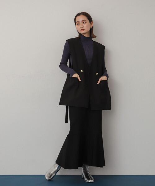 SENSE OF PLACE by URBAN RESEARCH（センスオブプレイスバイアーバンリサーチ）の「ストレッチハイウエストマーメイドスカート（スカート・レディース・モカ/ライトベージュ/ブラック・LARGE/MEDIUM/X-SMALL/SMALL/TALL）」の11枚目の写真