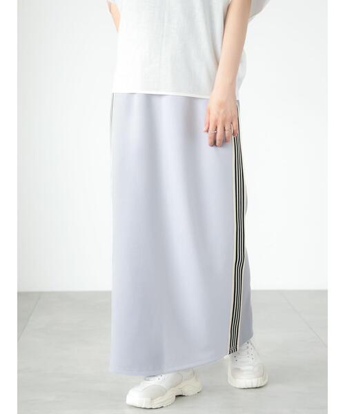 Lugnoncure（ルノンキュール）の「サイドラインナロースカート（スカート・レディース・ブラック/ベージュ/グレー・F）」の10枚目の写真