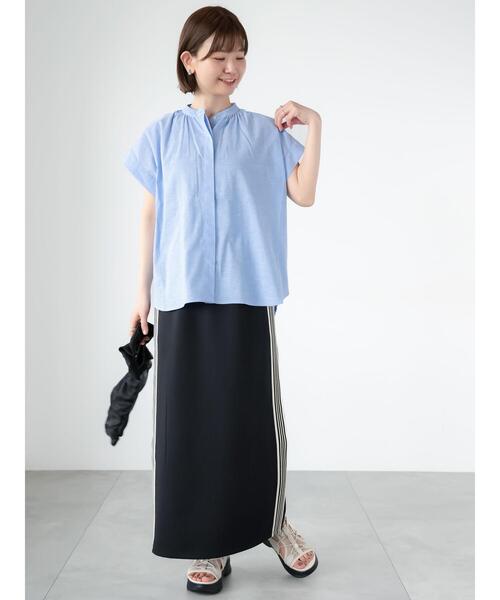 Lugnoncure（ルノンキュール）の「サイドラインナロースカート（スカート・レディース・ブラック/ベージュ/グレー・F）」の11枚目の写真