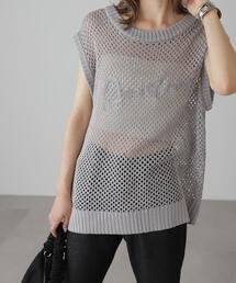 FREE'S MART | ◆メッシュロゴニットベスト(ニット/セーター)