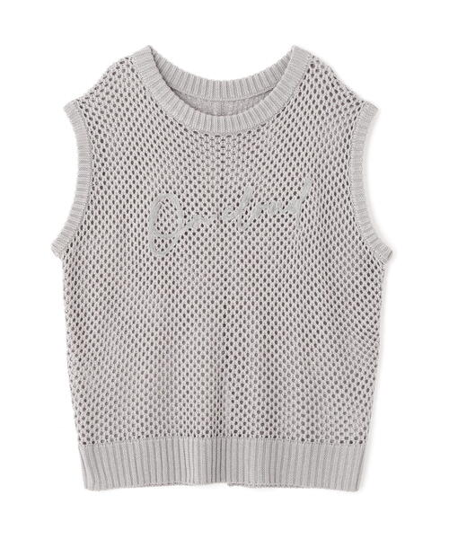 FREE'S MART(フリーズマート)の「◆メッシュロゴニットベスト(ニット/セーター・レディース・ホワイト/グレー/ブラック・FREE)」の13枚目の写真