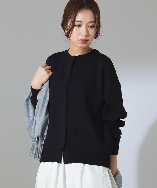 ダブルフェイス ニット ブルゾン