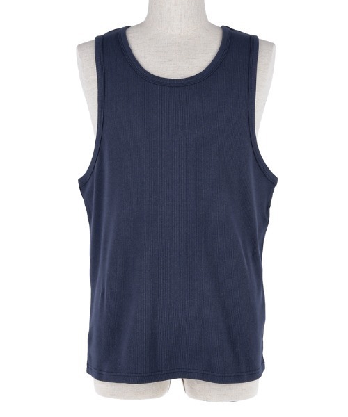 coca（coca）（コカ）の「メンズ リブタンクトップ（タンクトップ・メンズ・ライトグレー/ホワイト/ネイビー/ブラック・S/L/M）」の15枚目の写真