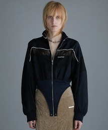 PRANK PROJECT | 【24AUTUMN PRE ORDER】マルチファブリックトラックボディスーツ / Multi Fabric Track Bodysuit(ジャージ)