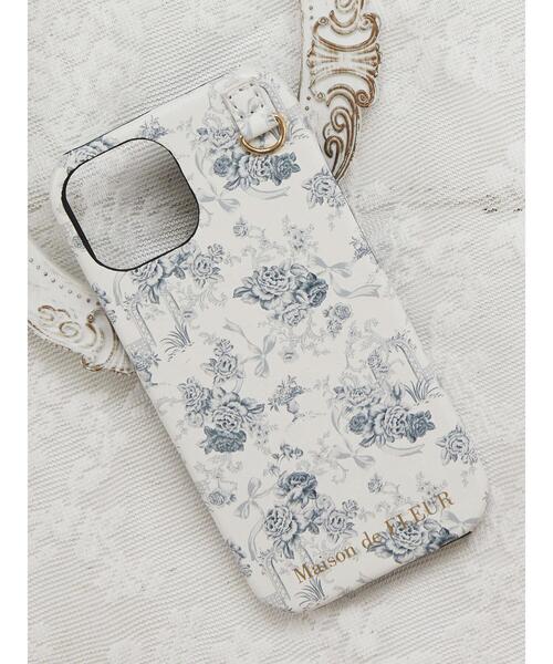 Maison de FLEUR（メゾンドフルール）の「トワルドジュイ柄プリントアイフォン15ケース（スマホケース/カバー・レディース・ピンクベージュ/ブラック/ブルー系その他7・FREE）」の2枚目の写真