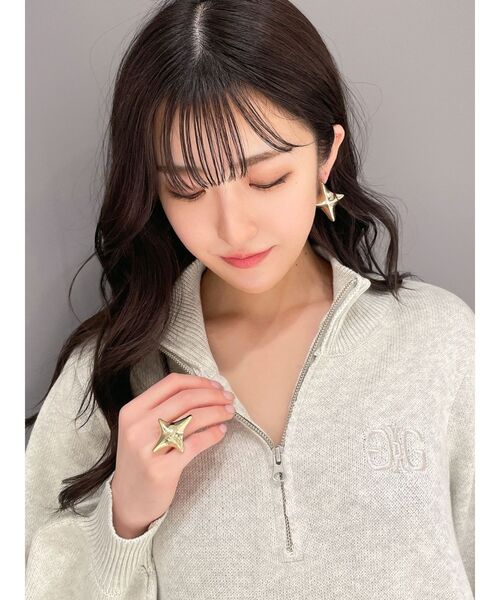 GYDA（ジェイダ）の「JEYSUSダイヤピアス（ピアス（両耳用）・レディース・シルバー/ゴールド・FREE）」の6枚目の写真