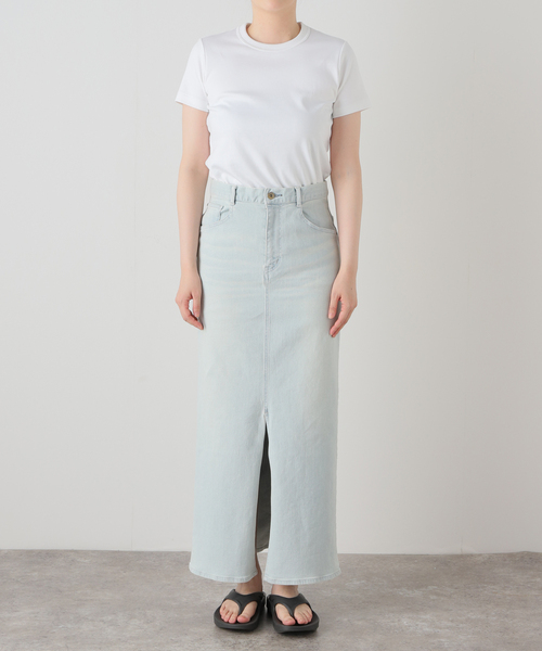 FRAMeWORK（フレームワーク）の「タイトフィットデニムスカート（デニムスカート・レディース・サックスブルー・38/36）」の2枚目の写真