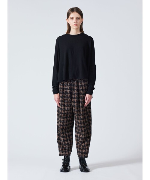 【セール】mizuiro ind 千鳥プリントイージーパンツ（その他パンツ）｜mizuiroind（ミズイロインド）