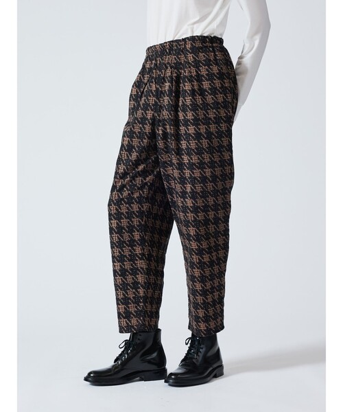 【セール】mizuiro ind 千鳥プリントイージーパンツ（その他パンツ）｜mizuiroind（ミズイロインド）