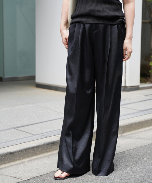 ドゥーズィエムクラス　ミニマルサテン　パンツ Deuxieme Classe（ドゥーズィエムクラス）の「Minimal Satin