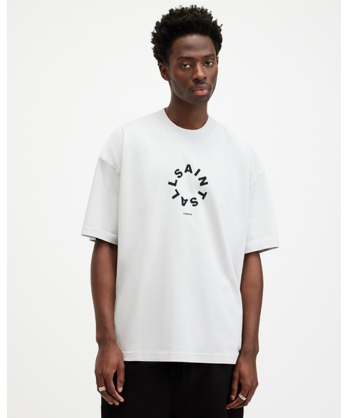 ALLSAINTS(オールセインツ)の「TIERRA OVERSIZED CREW NECK LOGO T-SHIRT | TIERRA オーバーサイズ クルー ネック ロゴ Tシャツ(Tシャツ/カットソー・メンズ・グレー系その他・XL/XS/S/M/L)」の8枚目の写真
