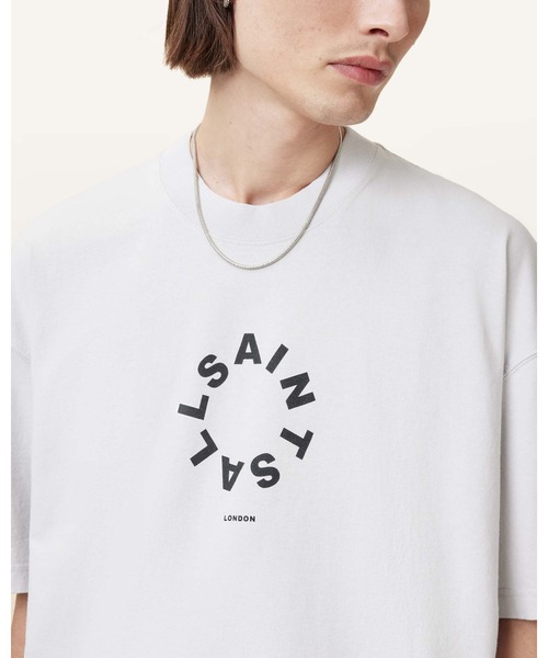 ALLSAINTS(オールセインツ)の「TIERRA OVERSIZED CREW NECK LOGO T-SHIRT | TIERRA オーバーサイズ クルー ネック ロゴ Tシャツ(Tシャツ/カットソー・メンズ・グレー系その他・XL/XS/S/M/L)」の7枚目の写真