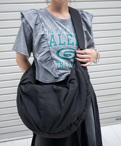 WEGO（ウィゴー）の「WEGO/中綿BIGショルダー（ショルダーバッグ・レディース・グレー/ブラック・FREE）」の12枚目の写真