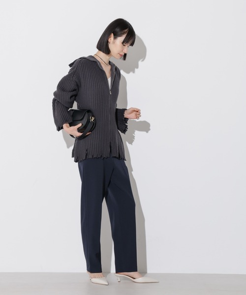 Apo(s)ture(アポスチャー)の「OLIVIA-002/ストレッチツイルスリムテーパードパンツ(スラックス・レディース・グレー/ベージュ/ネイビー/グリーン・XL/XS/S/M/L)」の9枚目の写真