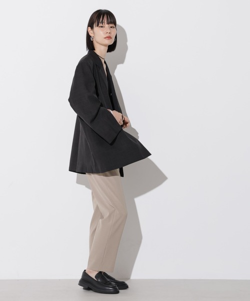 Apo(s)ture(アポスチャー)の「OLIVIA-002/ストレッチツイルスリムテーパードパンツ(スラックス・レディース・グレー/ベージュ/ネイビー/グリーン・XL/XS/S/M/L)」の15枚目の写真