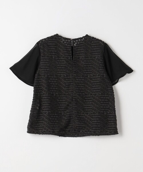 green label relaxing（グリーンレーベルリラクシング）の「フリンジ ジャカード ブラウス（シャツ/ブラウス・レディース・ダークグレー/ホワイト・FREE）」の11枚目の写真
