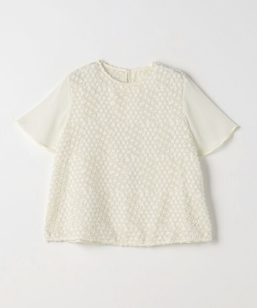 green label relaxing（グリーンレーベルリラクシング）の「フリンジ ジャカード ブラウス（シャツ/ブラウス・レディース・ダークグレー/ホワイト・FREE）」の16枚目の写真