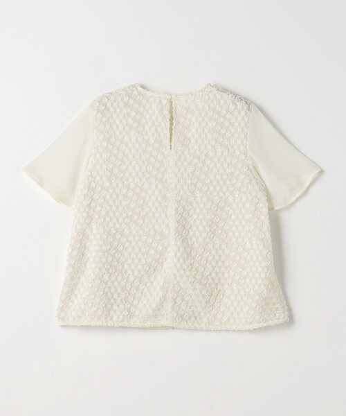 green label relaxing（グリーンレーベルリラクシング）の「フリンジ ジャカード ブラウス（シャツ/ブラウス・レディース・ダークグレー/ホワイト・FREE）」の15枚目の写真