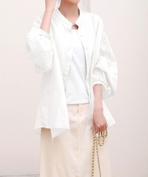 パフスリーブ」に該当するシャツ/ブラウス（ホワイト/白色系