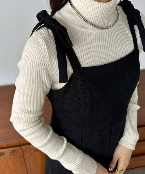 【セール】薄手コーデュロイプリーツキャミワンピース（ワンピース）｜callautia（カラウティア）