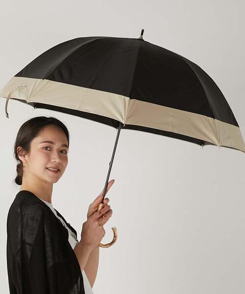 MELROSE claire(メルローズ クレール)の「《WEB限定》【because/ビコーズ】晴雨兼用 バイカラーの傘(長傘・レディース・グレー/ブラック・FREE)」の18枚目の写真