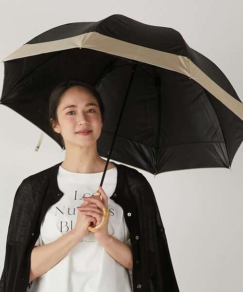 MELROSE claire(メルローズ クレール)の「《WEB限定》【because/ビコーズ】晴雨兼用 バイカラーの傘(長傘・レディース・グレー/ブラック・FREE)」の17枚目の写真