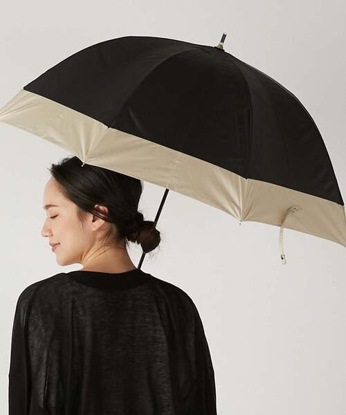 MELROSE claire(メルローズ クレール)の「《WEB限定》【because/ビコーズ】晴雨兼用 バイカラーの傘(長傘・レディース・グレー/ブラック・FREE)」の16枚目の写真