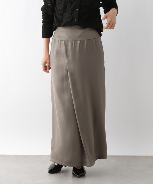 LEPSIM（レプシィム）の「光沢スカート　139273（スカート・レディース・ブラウン/ブラック・FREE）」の6枚目の写真