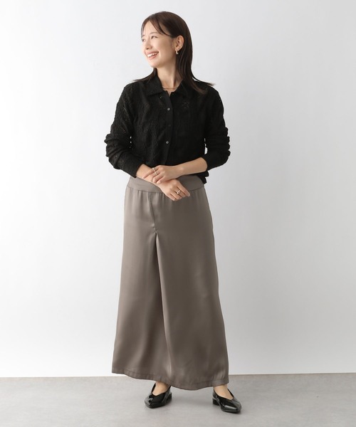 LEPSIM（レプシィム）の「光沢スカート　139273（スカート・レディース・ブラウン/ブラック・FREE）」の3枚目の写真