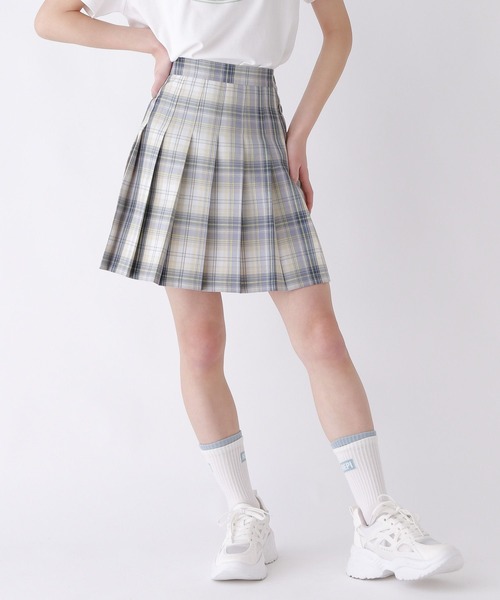 repipi armario（レピピ アルマリオ）の「ハイウエストプリーツスカート（スカート・キッズ・パープル系/ブラック×ピンク/ブルー系/ブラック系/ブラック/ブラウン系/ネイビー系/イエロー系/ピンク系・SMALL/LARGE/MEDIUM）」の8枚目の写真