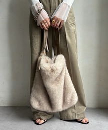 DouDou | ミンク風エコファートート(ショルダーバッグ)