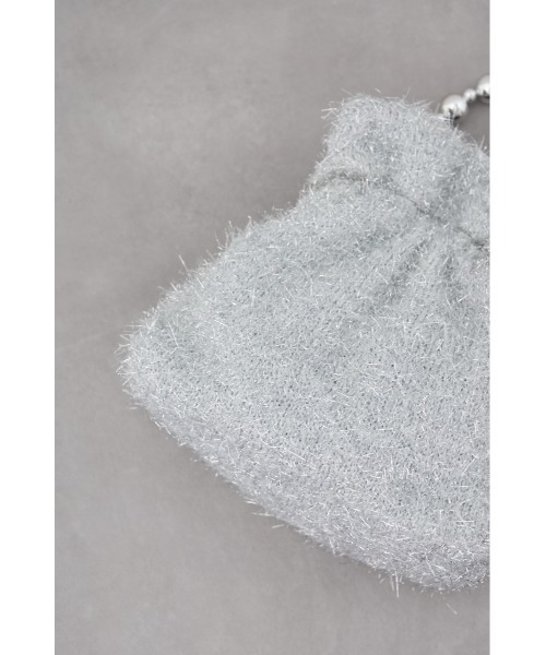AZUL by moussy（アズールバイマウジー）の「ラメシャギーミニバッグ（ハンドバッグ・レディース・シルバー/ブラック・FREE）」の12枚目の写真