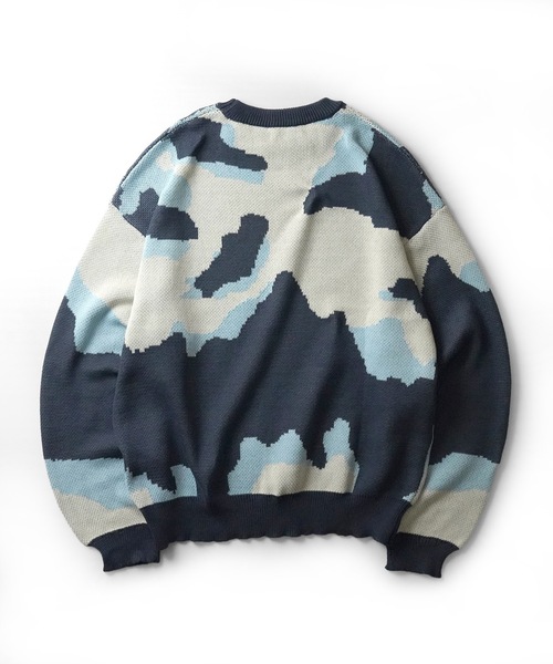セール】バルーンスリーブ 多色迷彩柄 煙柄ジャガード ビッグ