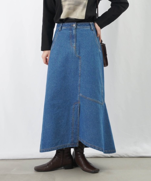 LUCA/LADY LUCK LUCA（ルカ/レディラックルカ）の「LC/LLL デニムアシメスカート / Aラインデニムスカート（デニムスカート・レディース・インディゴブルー/ブルー・38/36）」の3枚目の写真