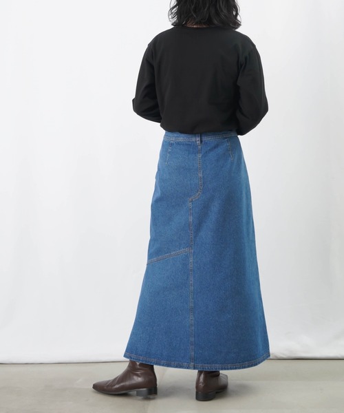 LUCA/LADY LUCK LUCA（ルカ/レディラックルカ）の「LC/LLL デニムアシメスカート / Aラインデニムスカート（デニムスカート・レディース・インディゴブルー/ブルー・38/36）」の7枚目の写真
