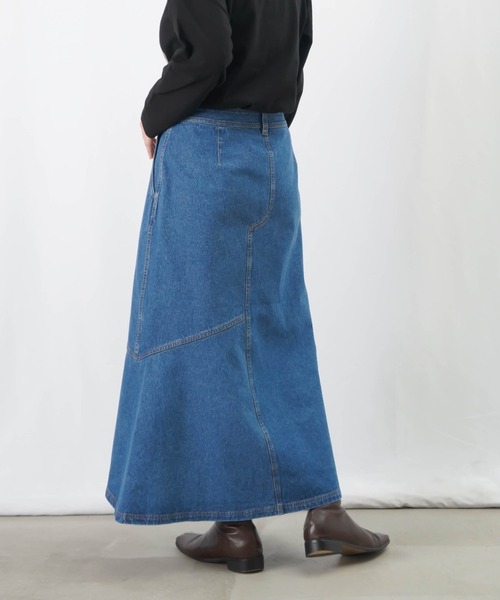 LUCA/LADY LUCK LUCA（ルカ/レディラックルカ）の「LC/LLL デニムアシメスカート / Aラインデニムスカート（デニムスカート・レディース・インディゴブルー/ブルー・38/36）」の8枚目の写真