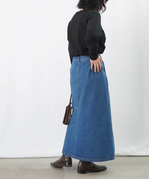 LUCA/LADY LUCK LUCA（ルカ/レディラックルカ）の「LC/LLL デニムアシメスカート / Aラインデニムスカート（デニムスカート・レディース・インディゴブルー/ブルー・38/36）」の9枚目の写真