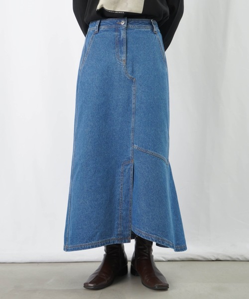 LUCA/LADY LUCK LUCA（ルカ/レディラックルカ）の「LC/LLL デニムアシメスカート / Aラインデニムスカート（デニムスカート・レディース・インディゴブルー/ブルー・38/36）」の16枚目の写真