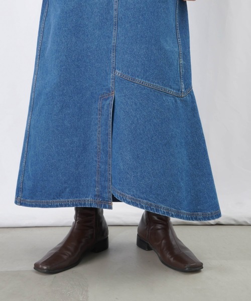 LUCA/LADY LUCK LUCA（ルカ/レディラックルカ）の「LC/LLL デニムアシメスカート / Aラインデニムスカート（デニムスカート・レディース・インディゴブルー/ブルー・38/36）」の21枚目の写真