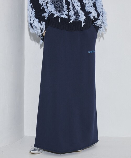 Firsthand（ファーストハンド）の「MA Firsthand/マ ファーストハンド LOGO NARROW SKIRT / スウェットスカート（スカート・レディース・ブラック/オフホワイト/ネイビー/レッド・ﾌﾘ-）」の17枚目の写真