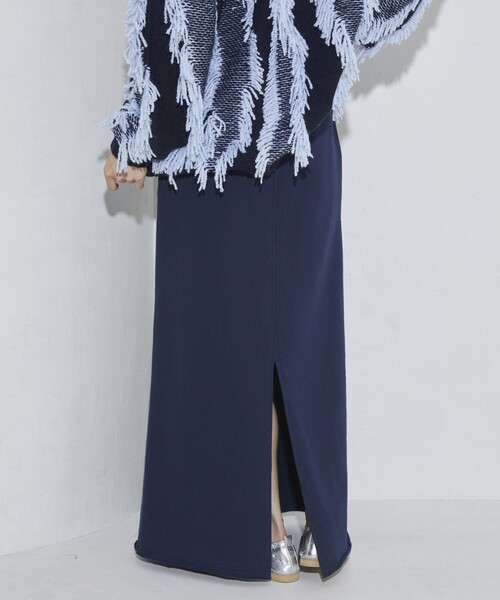 Firsthand（ファーストハンド）の「MA Firsthand/マ ファーストハンド LOGO NARROW SKIRT / スウェットスカート（スカート・レディース・ブラック/オフホワイト/ネイビー/レッド・ﾌﾘ-）」の21枚目の写真